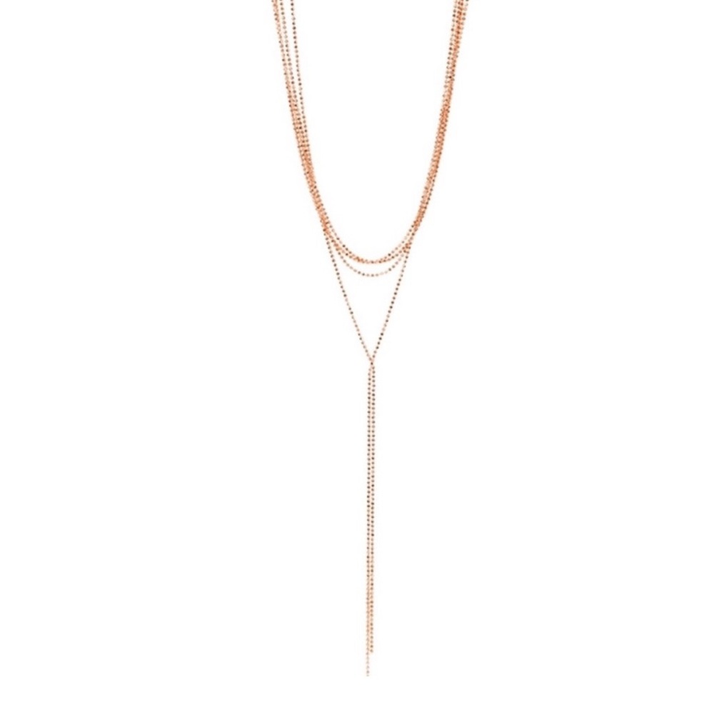 8 Other Reasons Nine Lives Layered Choker in Rose Gold